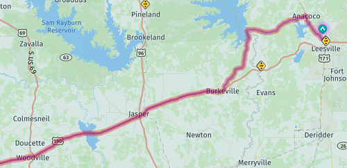 Click image for larger version

Name:	RV Trip Wiz Route Leesville LA.png
Views:	48
Size:	850.6 KB
ID:	16127